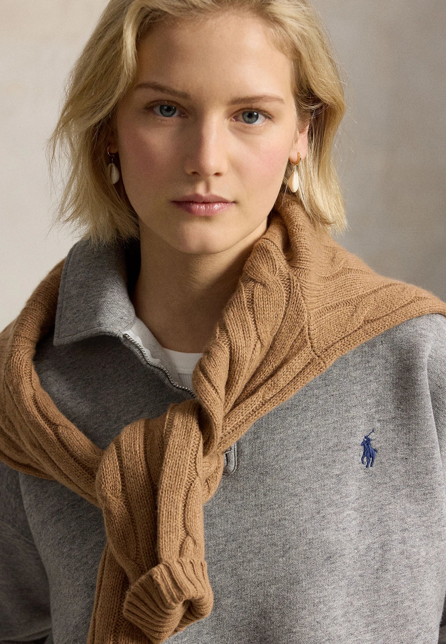 Sweater Quarter Zip Polo Ralph Lauren Mujer
