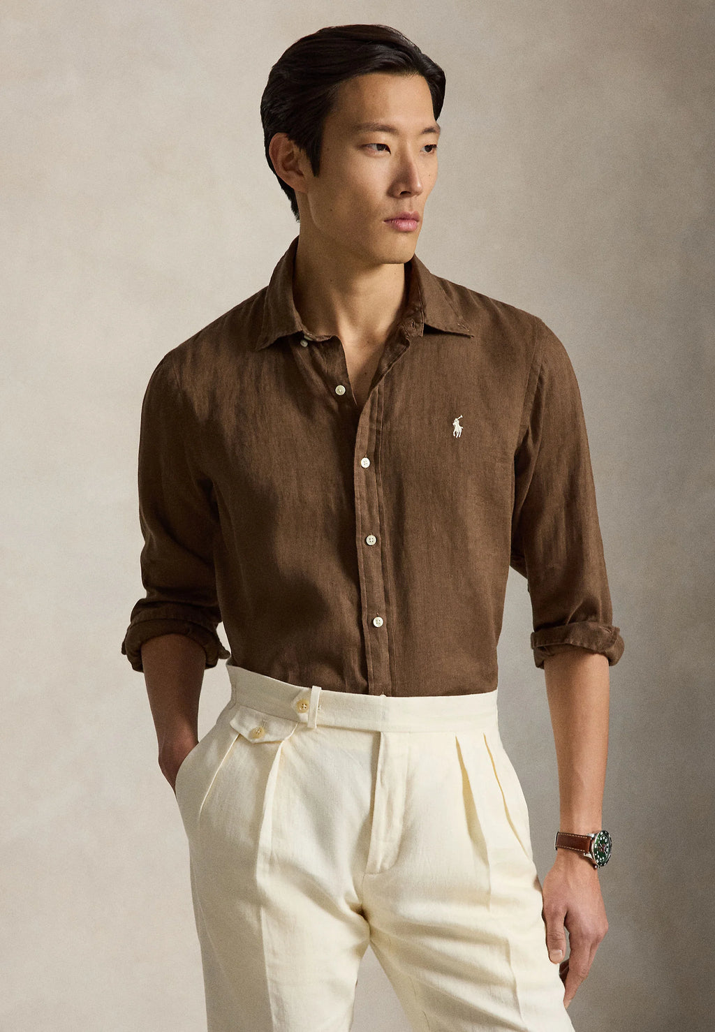 Camisa Polo Ralph Lauren Lino