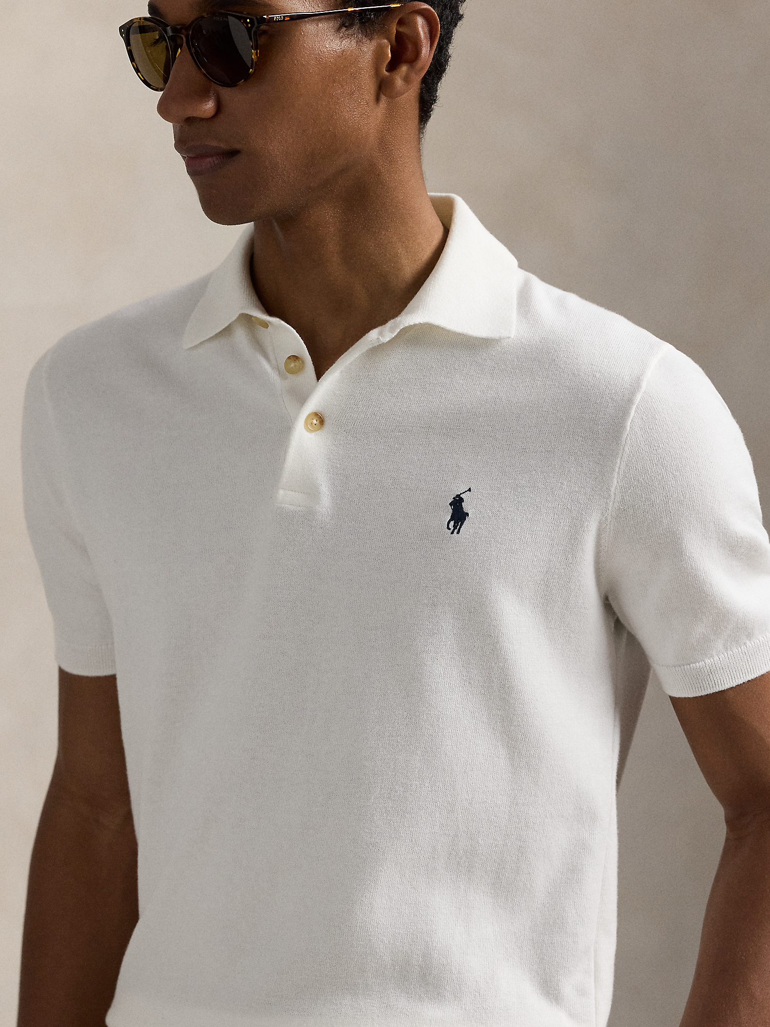 Camisa Polo Cotton Knit Polo Ralph Lauren