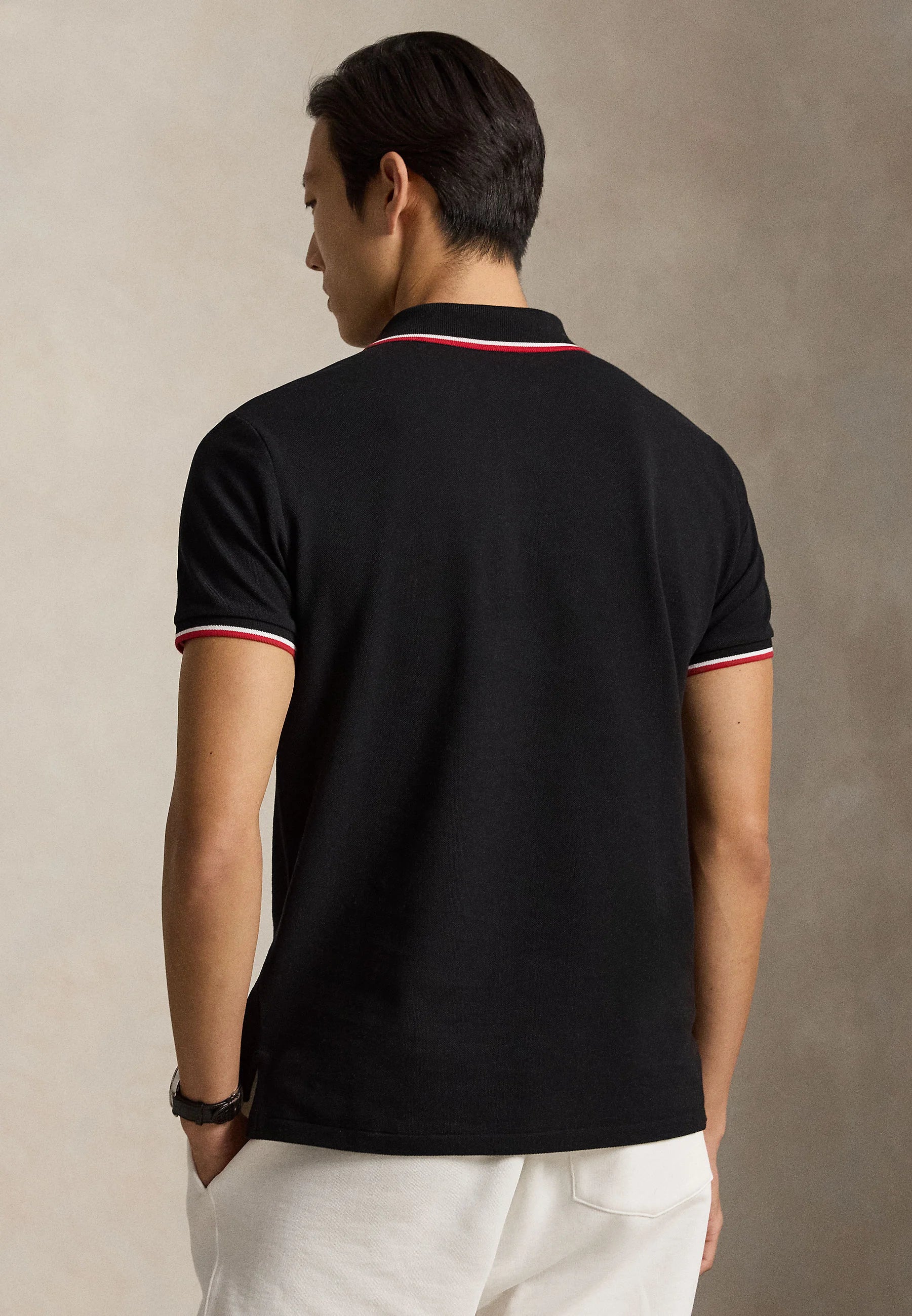 Camisa Polo Ralph Lauren Custom Slim Fit Tipped Mesh