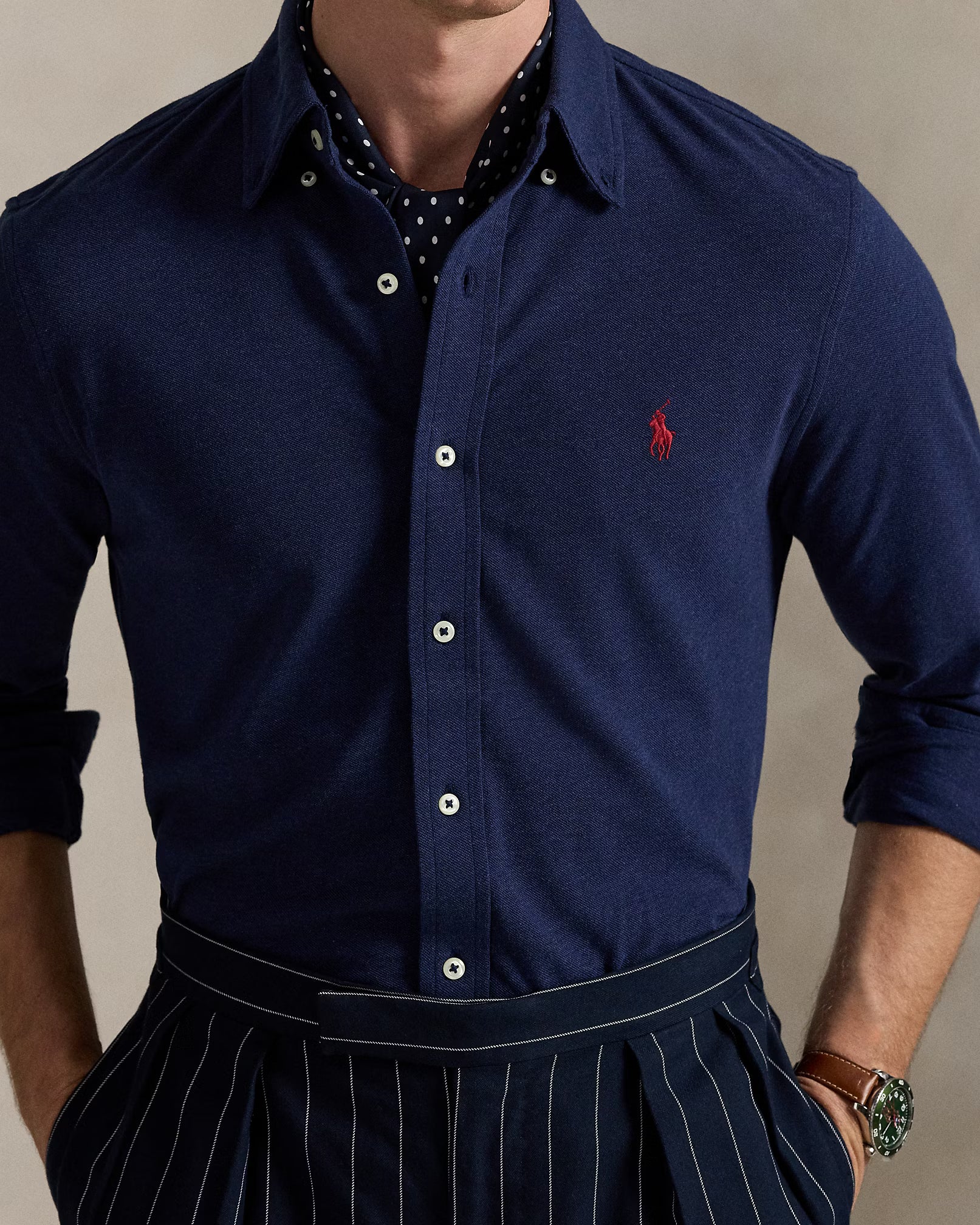 Camisa Polo Ralph Lauren Lino