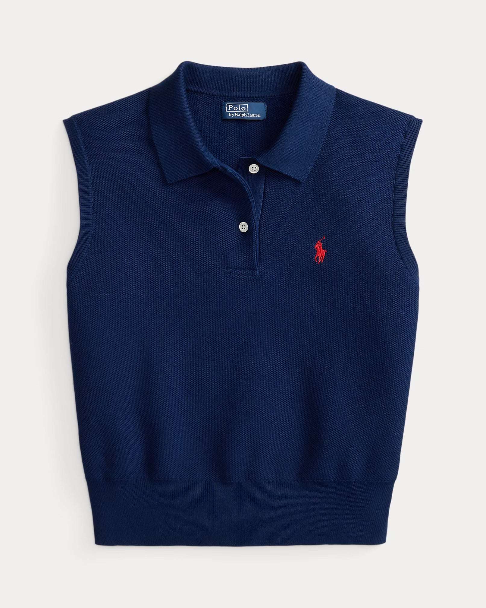 Jersey Polo Ralph Lauren tipo polo de algodón sin mangas