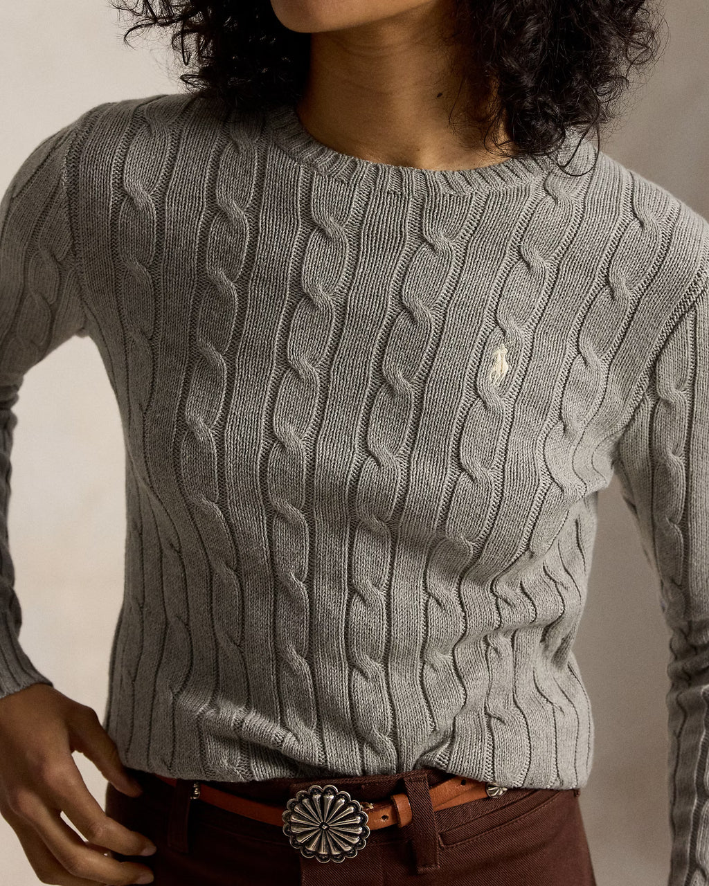 Sweater Trenzado Polo Ralph Lauren Mujer