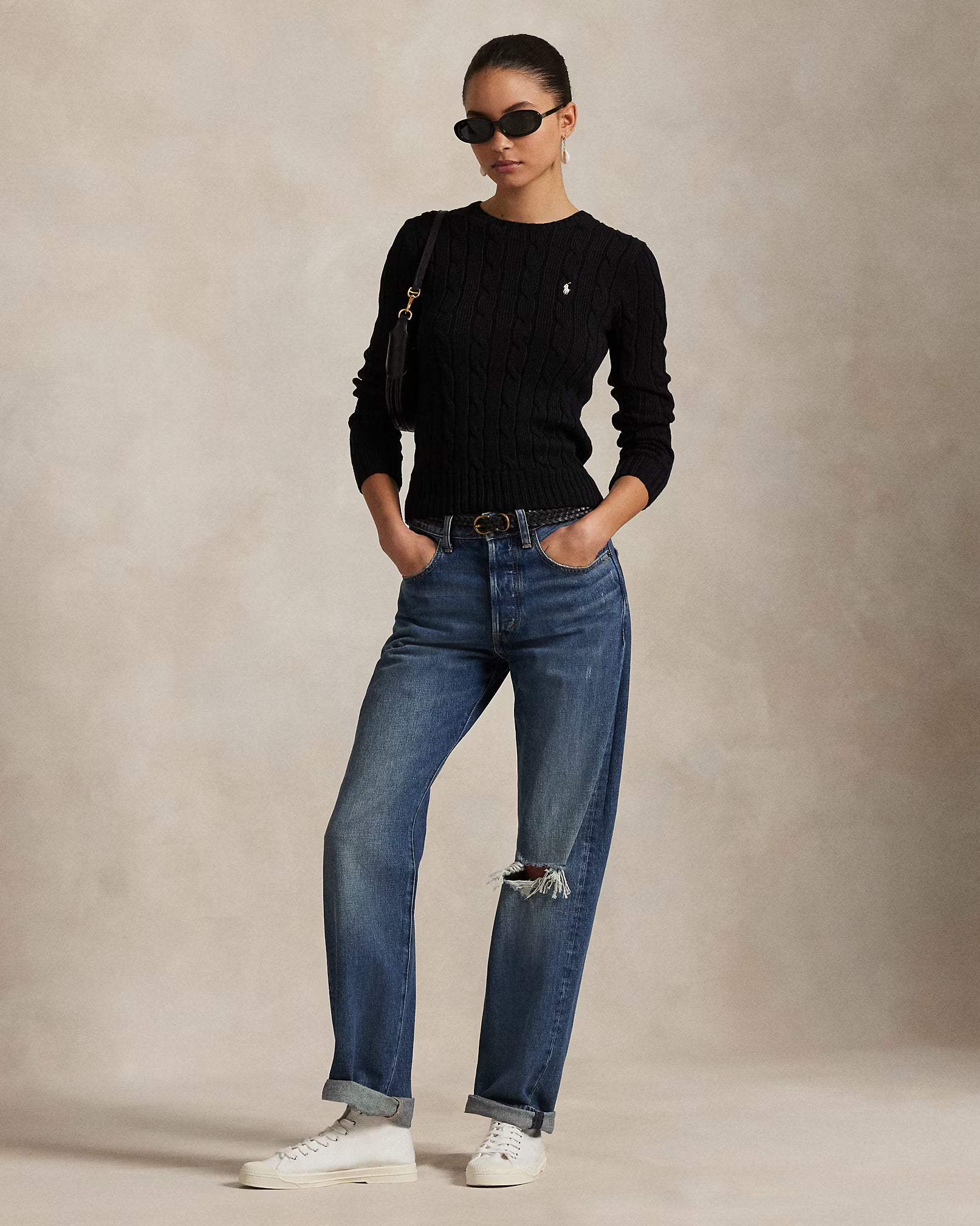 Sweater Trenzado Polo Ralph Lauren Mujer