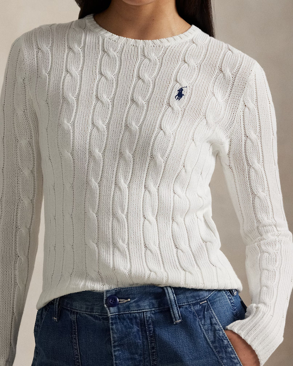 Sweater Trenzado Polo Ralph Lauren Mujer