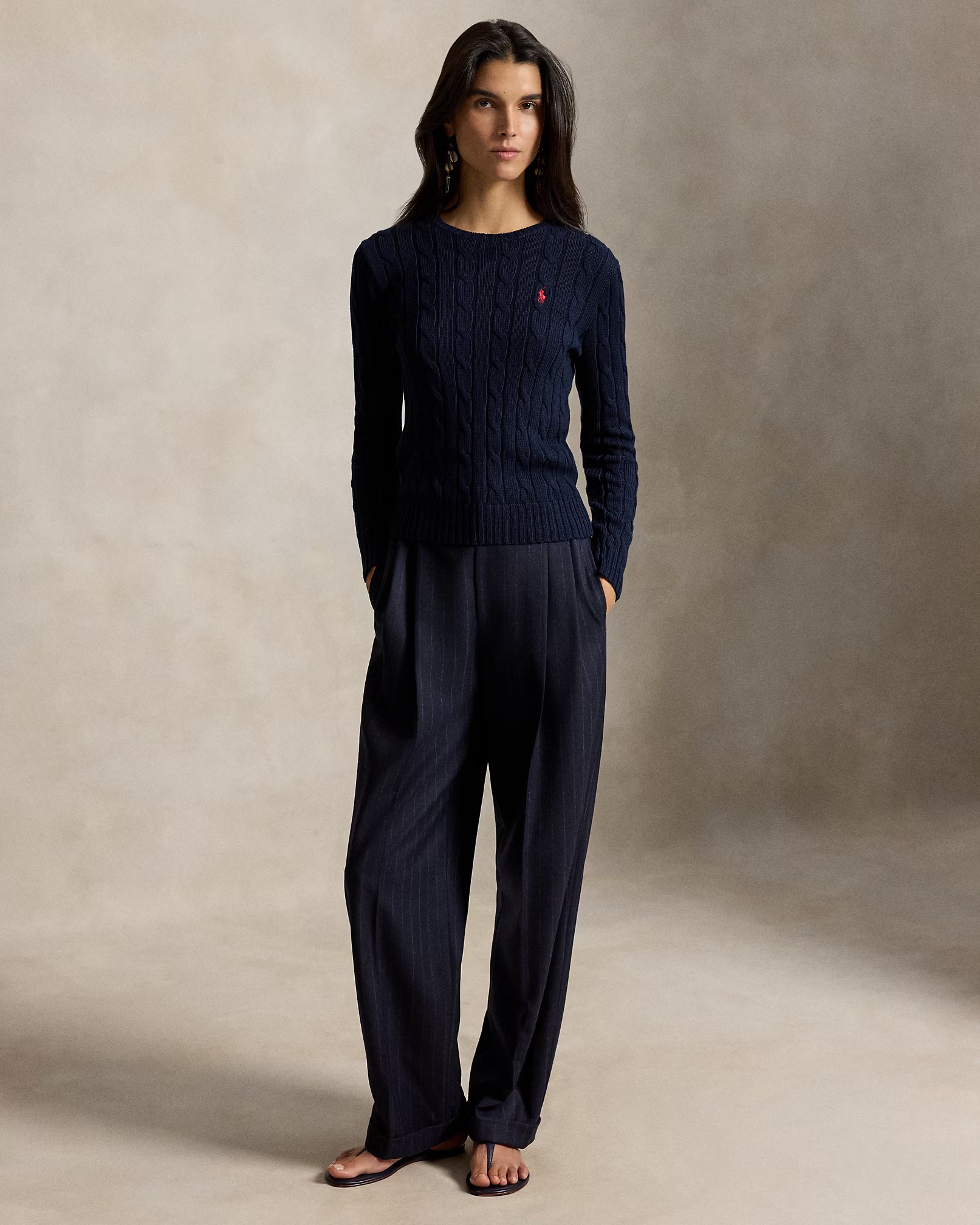 Sweater Trenzado Polo Ralph Lauren Mujer