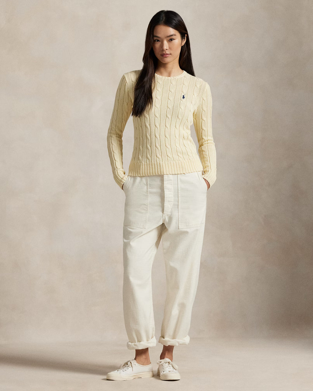 Sweater Trenzado Polo Ralph Lauren Mujer