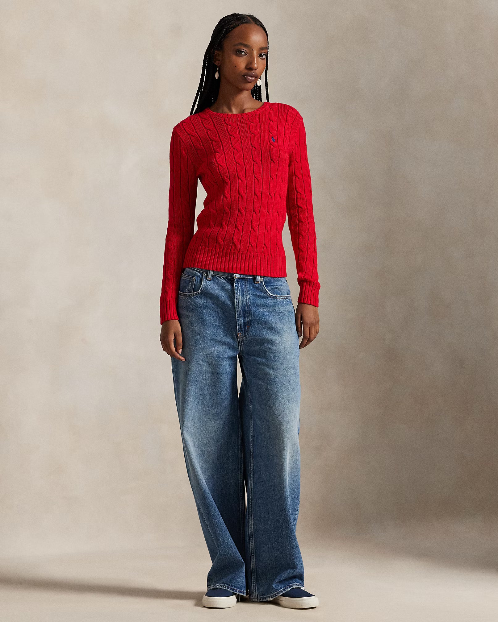 Sweater Trenzado Polo Ralph Lauren Mujer