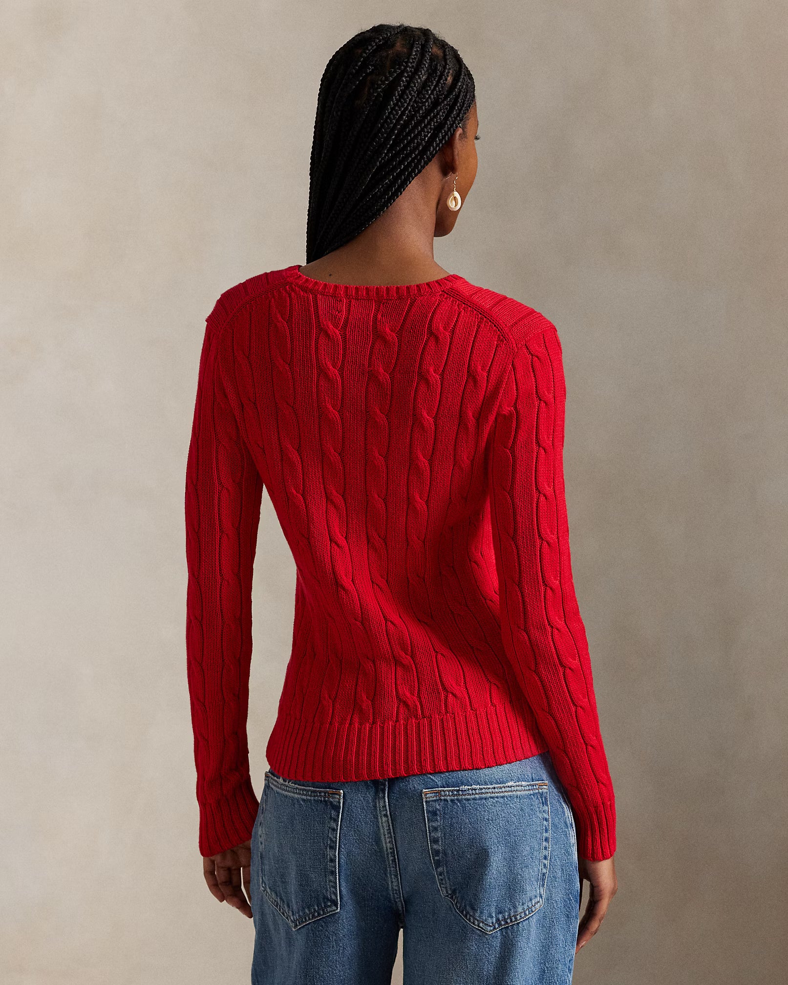 Sweater Trenzado Polo Ralph Lauren Mujer