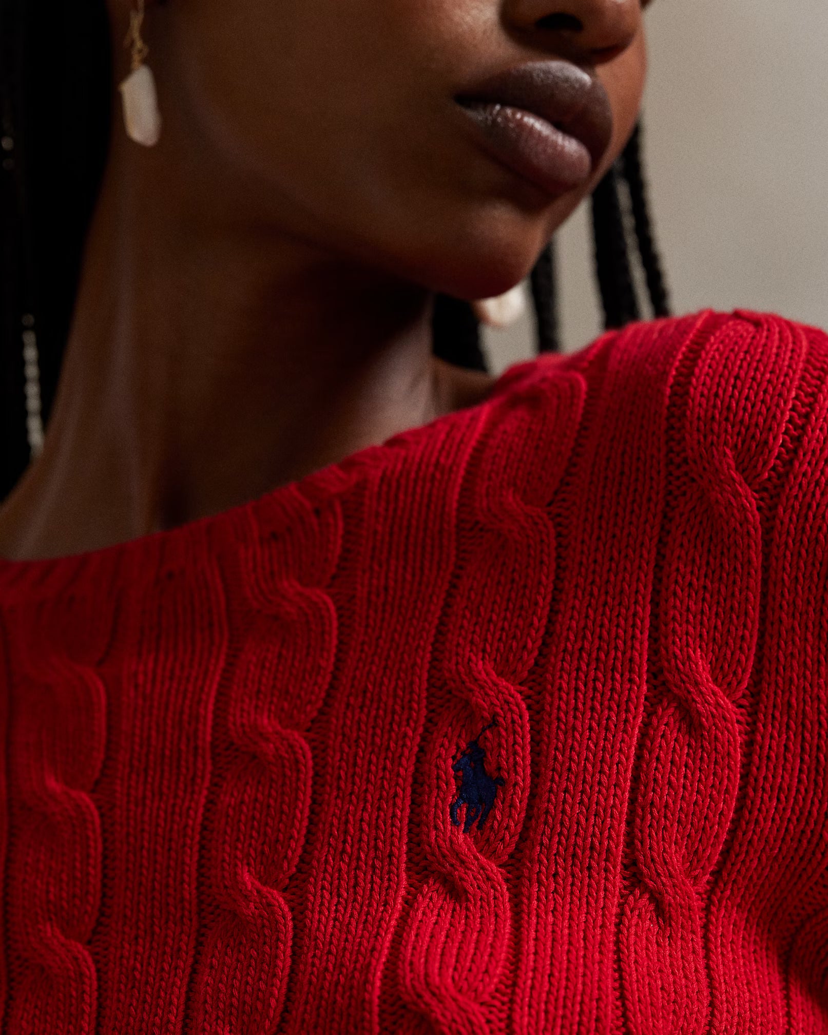 Sweater Trenzado Polo Ralph Lauren Mujer