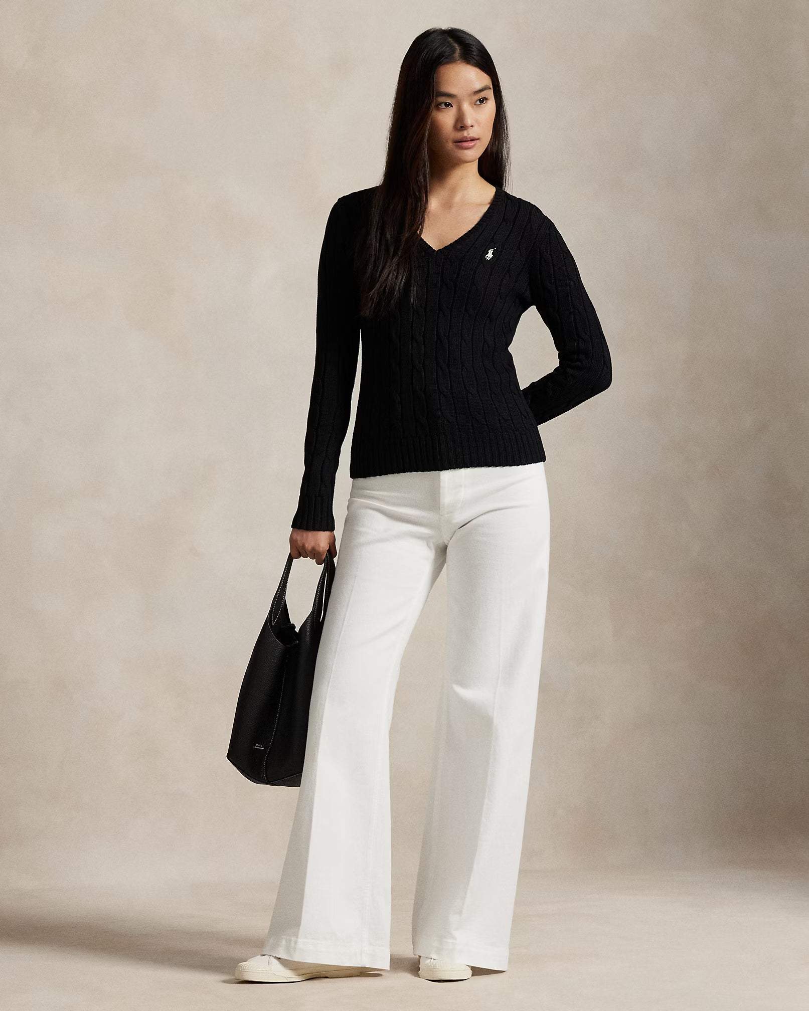 Sweater Polo Ralph Lauren Cable Knit V-Neck