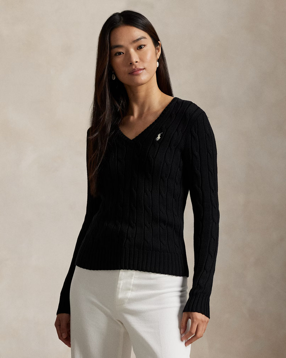 Sweater Polo Ralph Lauren Cable Knit V-Neck