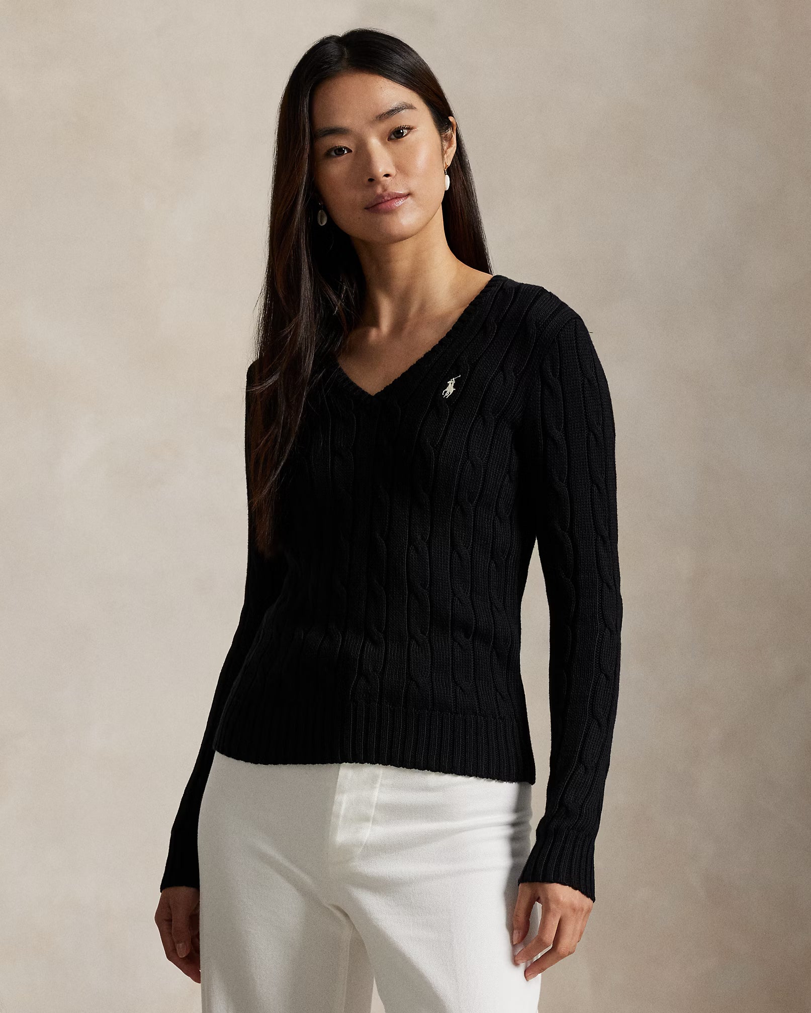 Sweater Polo Ralph Lauren Cable Knit V-Neck
