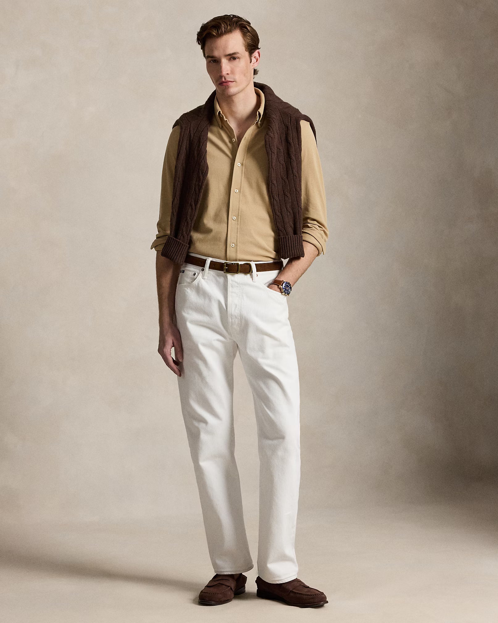 Camisa Polo Ralph Lauren Lino