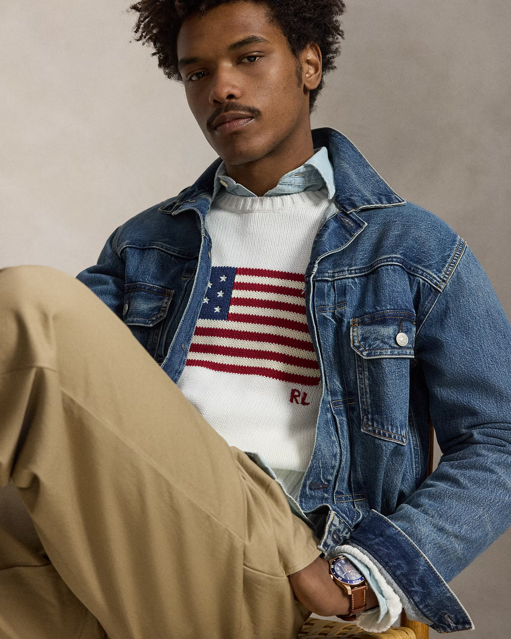 Sweater Polo Ralph Lauren Flag Knit