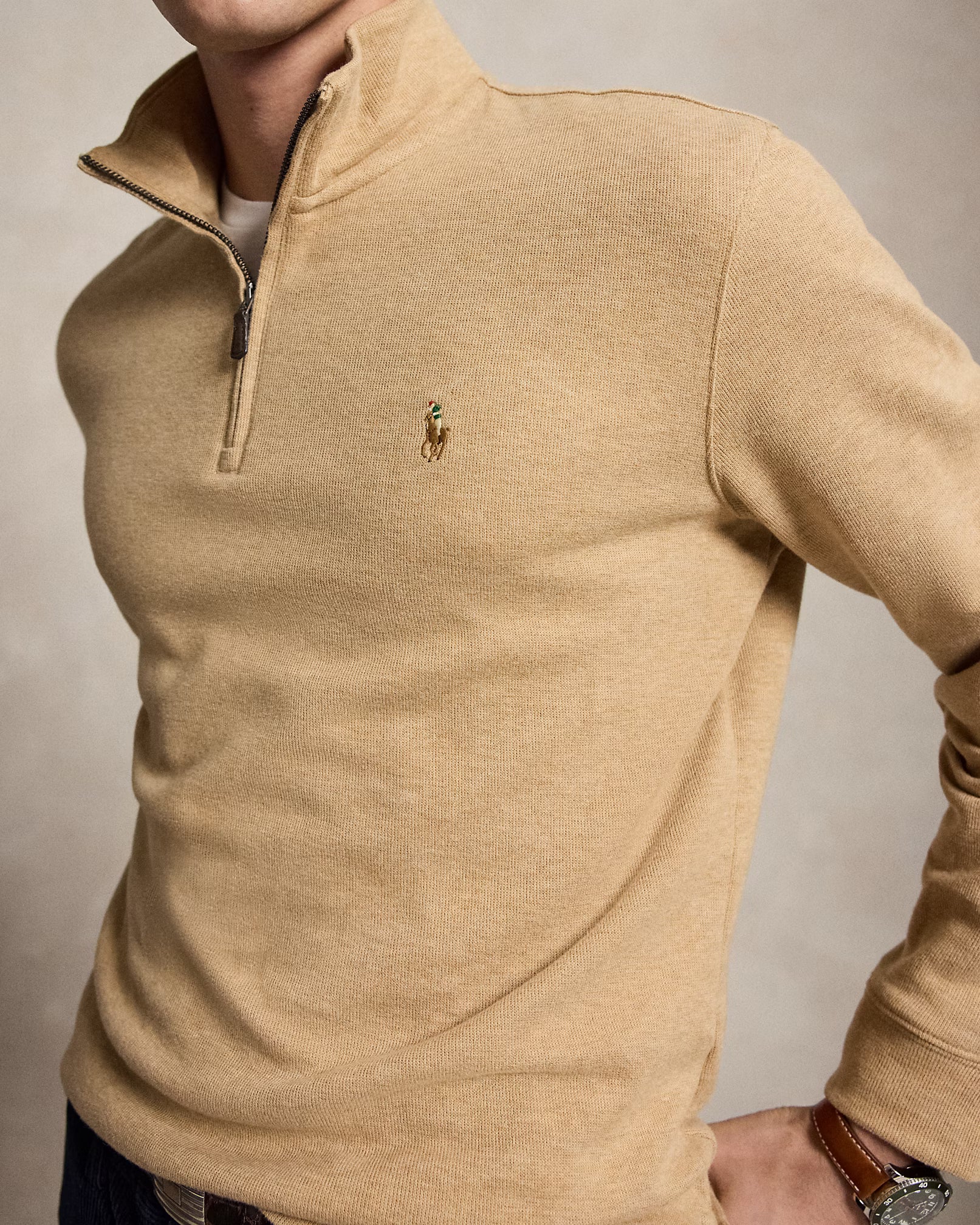 Sweater Quarter Zip Polo Ralph Lauren